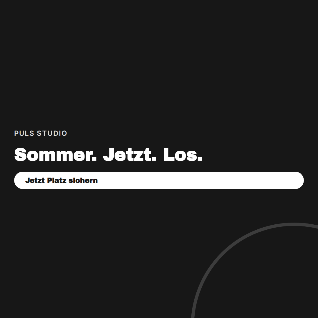 Display-Ad für PULS Studio (Fitness)