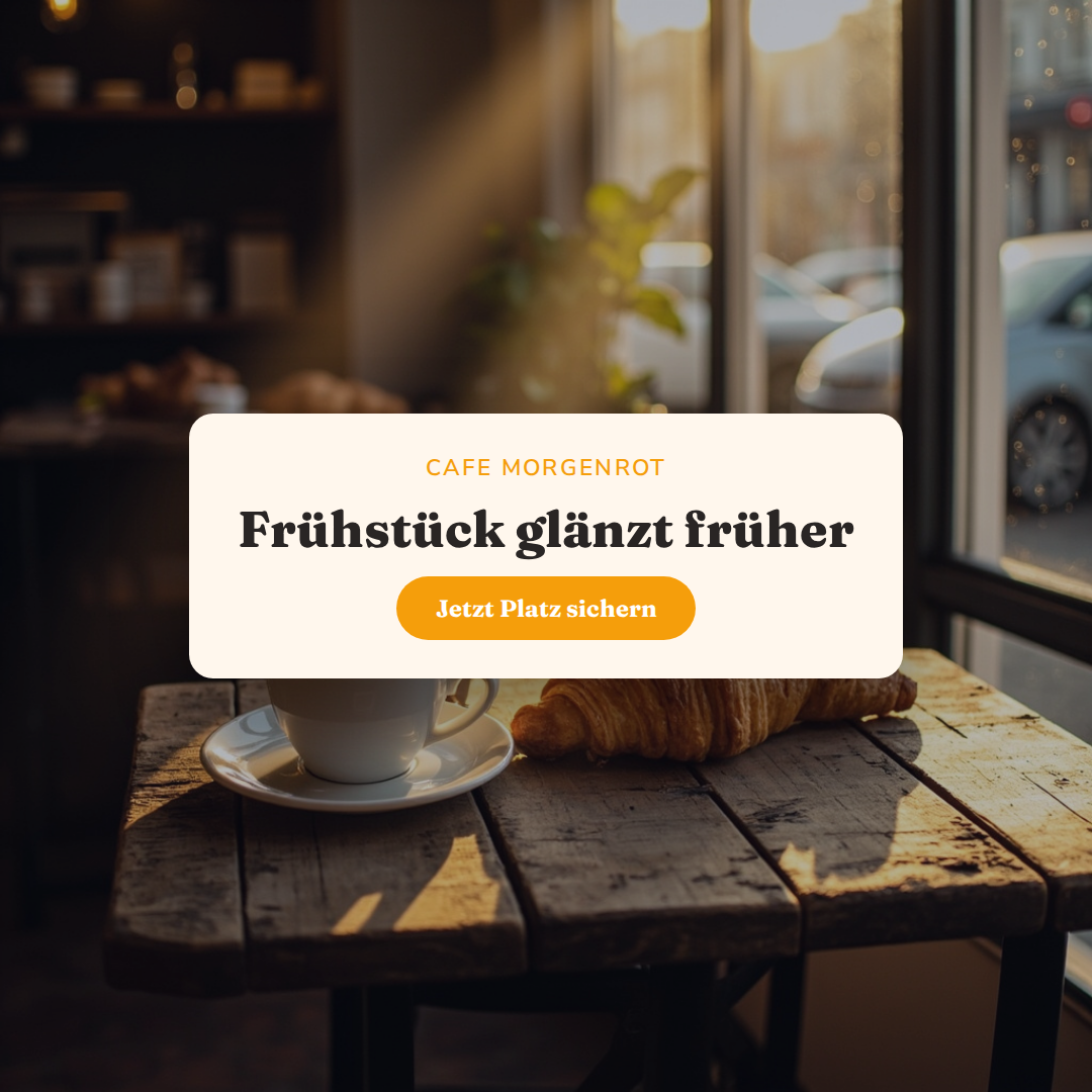 Display-Ad für Café Morgenrot (Gastronomie)