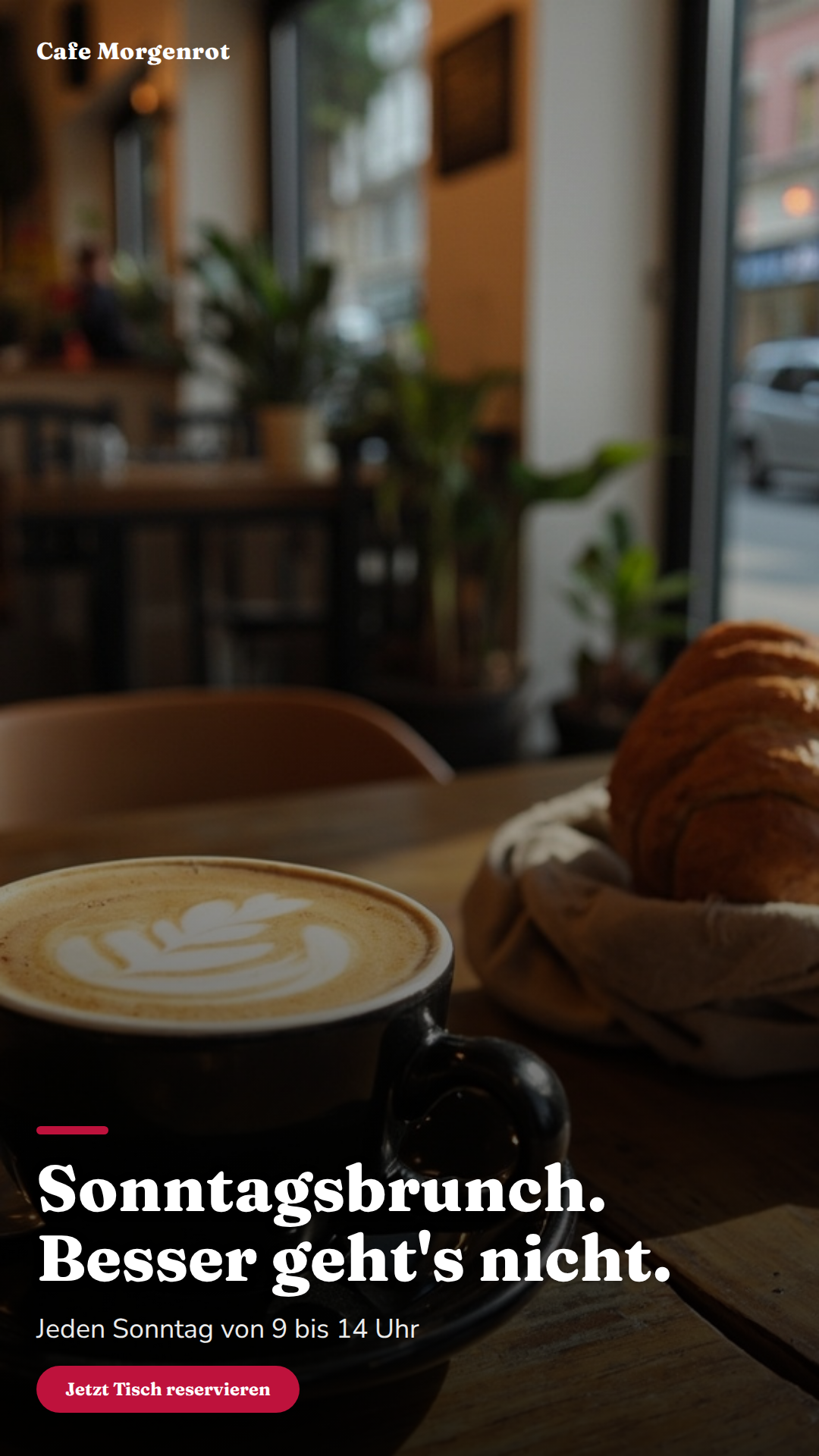 Instagram Story für Café Morgenrot (Gastronomie)