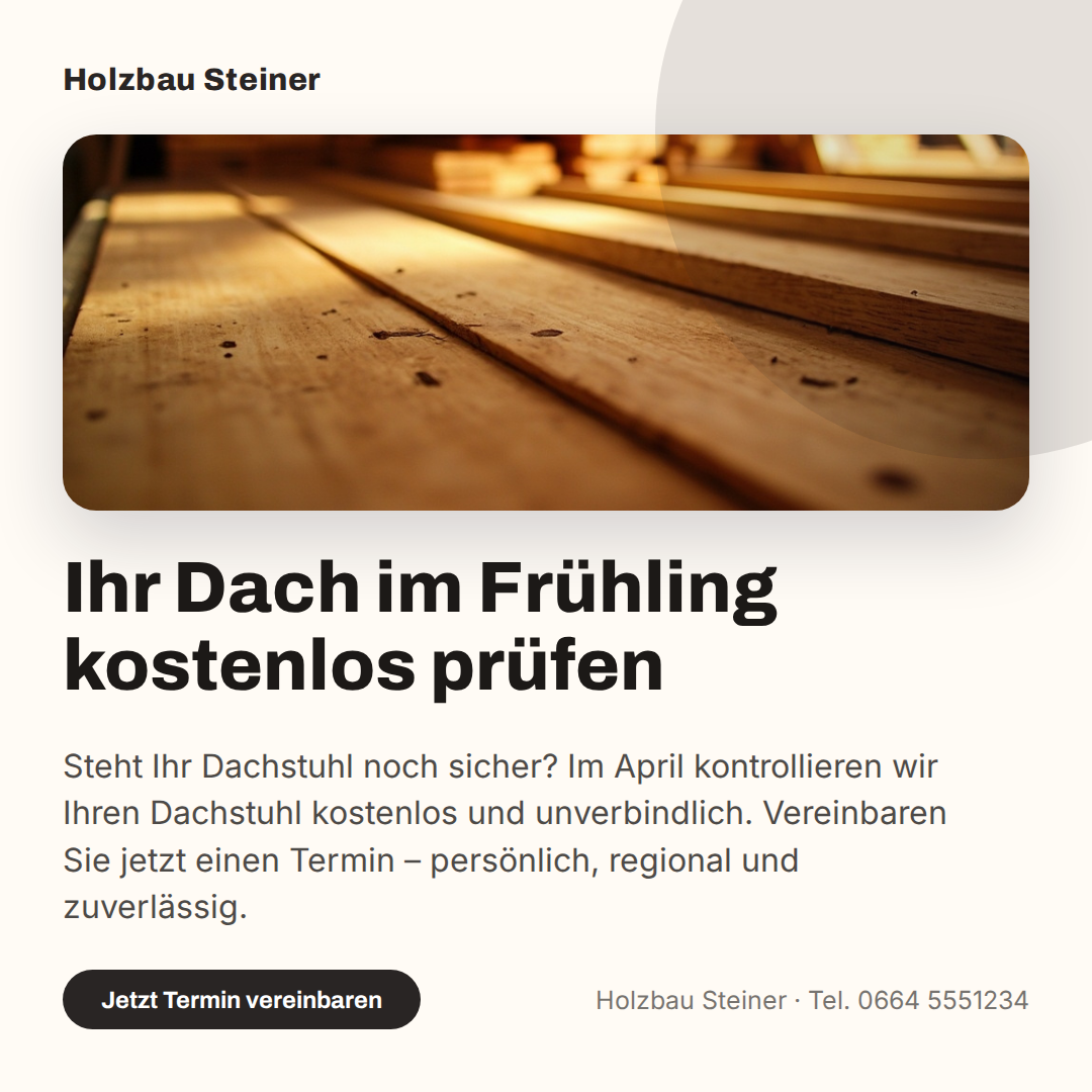 Variante C — reduziert aus dem Briefing von Holzbau Steiner
