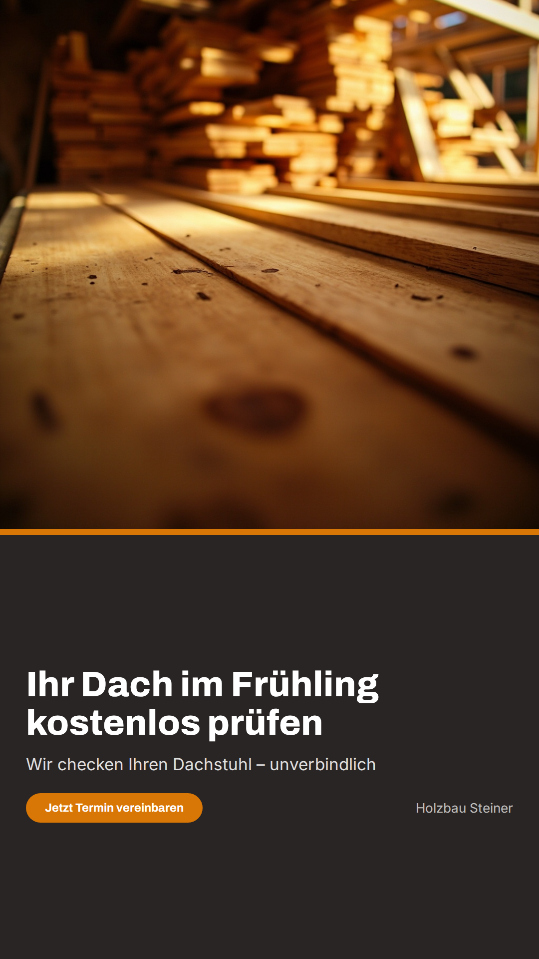 Instagram Story für Holzbau Steiner (Zimmerei)