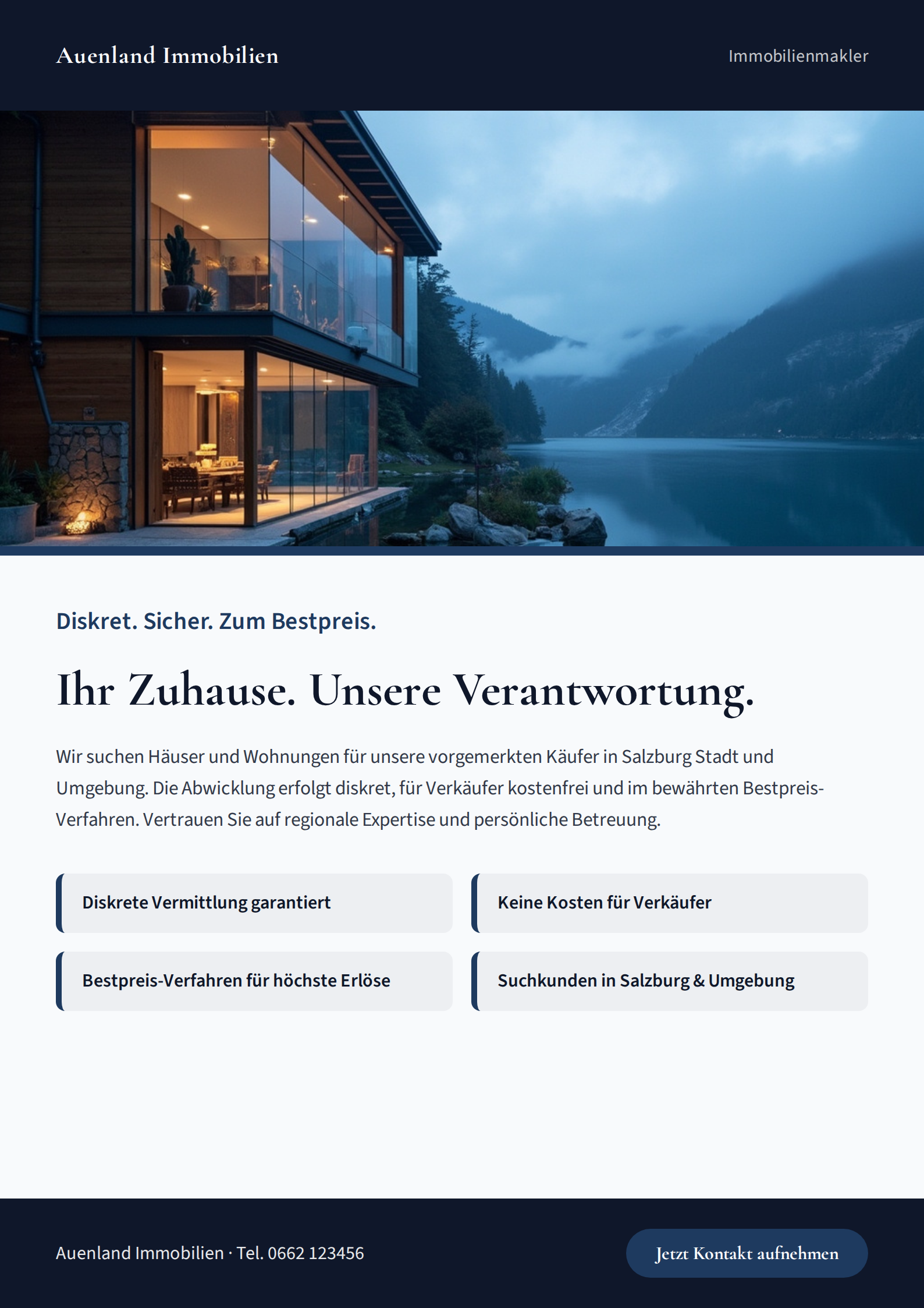 Flyer A4 für Auenland Immobilien (Immobilien)